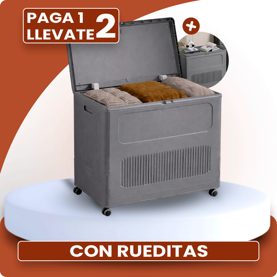Promo 2x1: Armario Organizador Portátil de Gran Capacidad con Rueditas