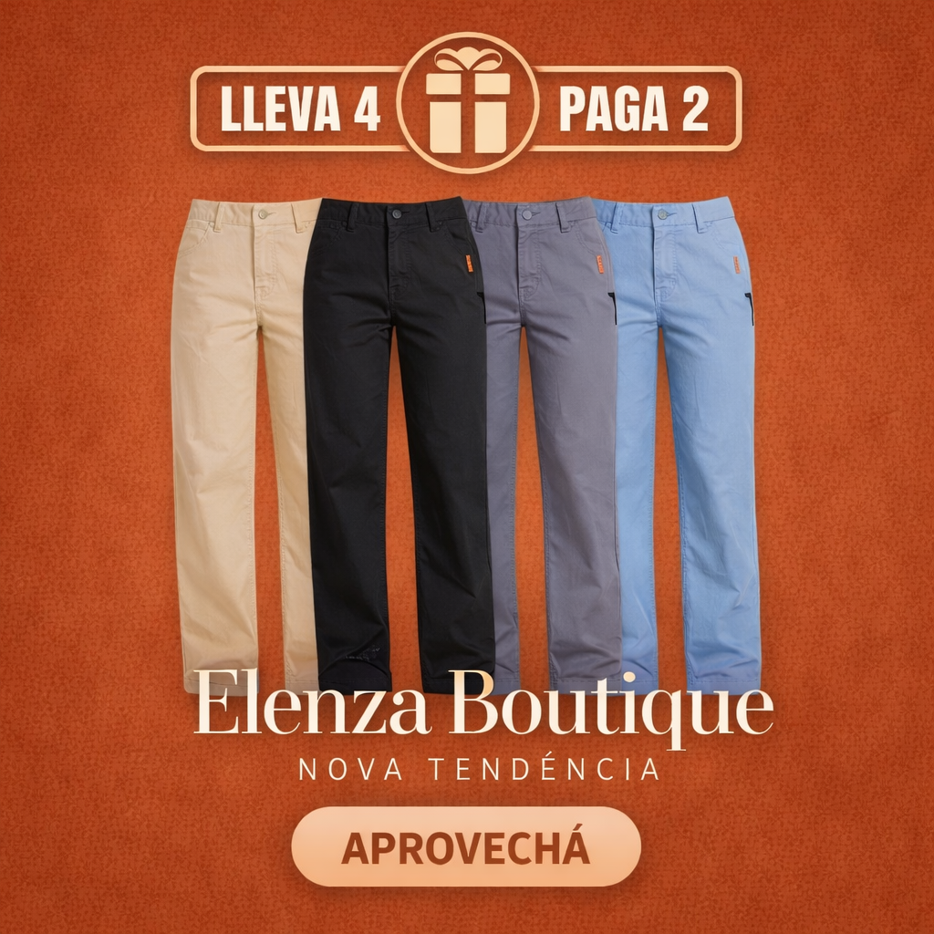 [Promo Llevá 4, Pagá 2] Pantalón Silk Fit™ en Algodón Premium, Suave y Liviano