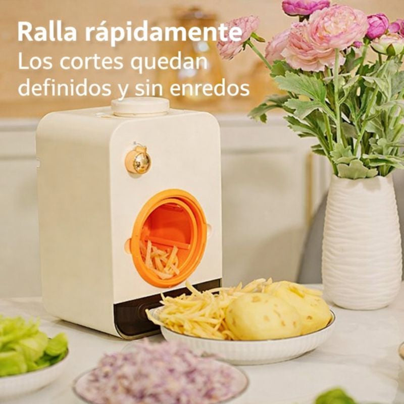 Cortador Automático SmartSlice™ de Acero Inoxidable con Corte Rápido + 3 Cuchillas de Regalo