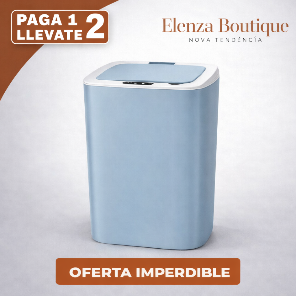 Promo 2x1 | Cesto de Basura Smart Waste™ con Sensor Inteligente y Tapa Antiodor