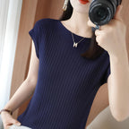 [Pagá 3, Llevate 5] Remeras Luna de Manga Corta en Lyocell y Poliéster (¡La Más Querida!)